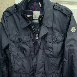 Moncler authentic navy rain coat